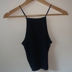 Black halter top